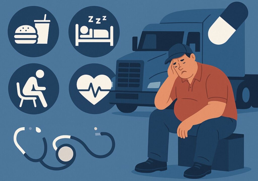 Truck driver health and wellness after DOT violation